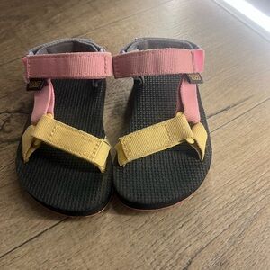 Teva Kids' Sandals in Pink and Yellow